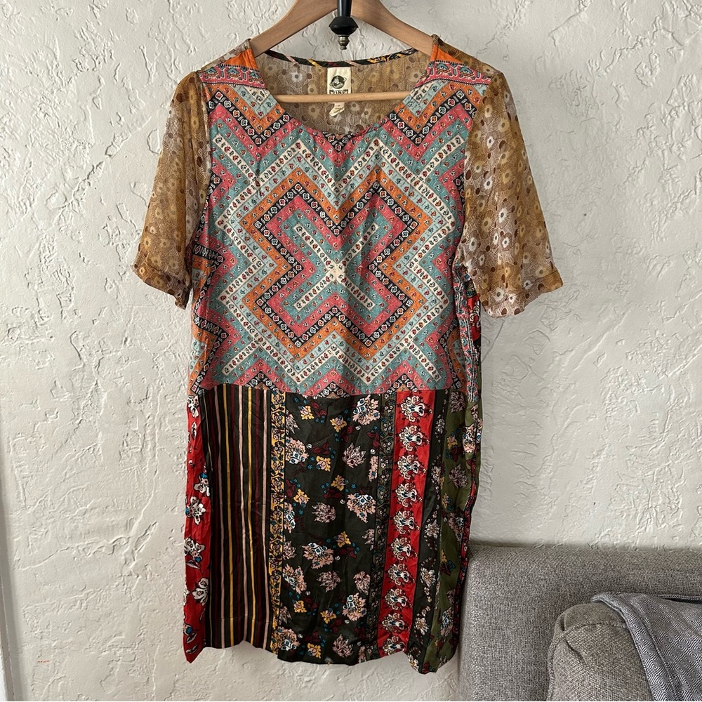 Anthropologie Tony Patchwork Boho Tunic